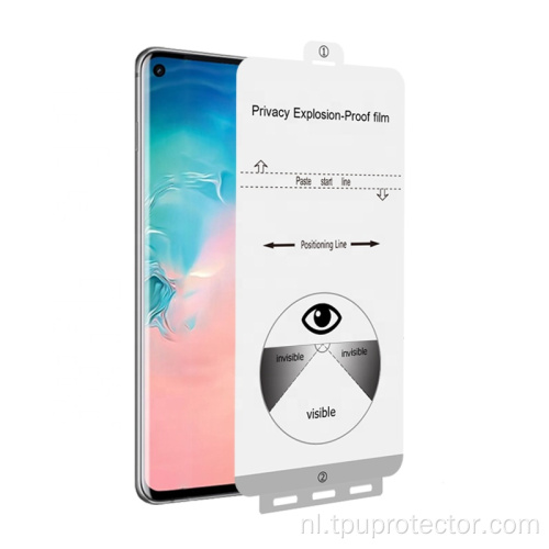 Privacyschermbeschermer voor Samsung Galaxy S10